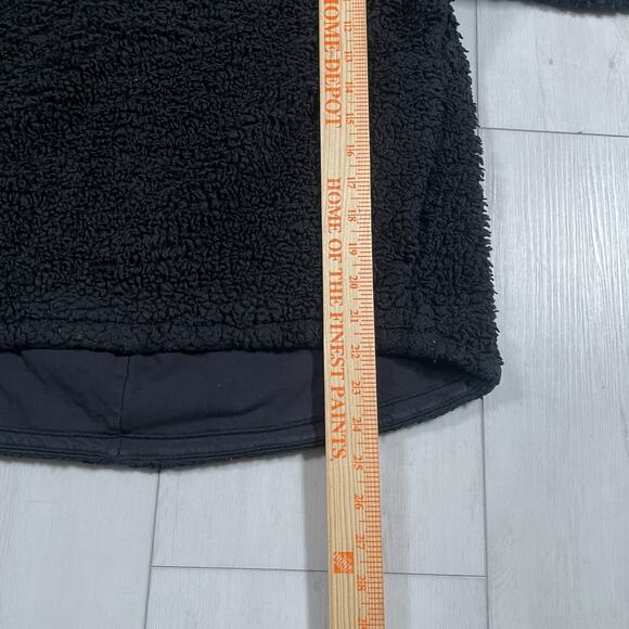 Lululemon Women's M/L Warmth Restore Long Pullover Black Sherpa Fuzzy Winter - Picture 14 of 15